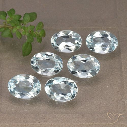 5.48ctw Natural Sky Blue Topaz, Oval, VVS-VS