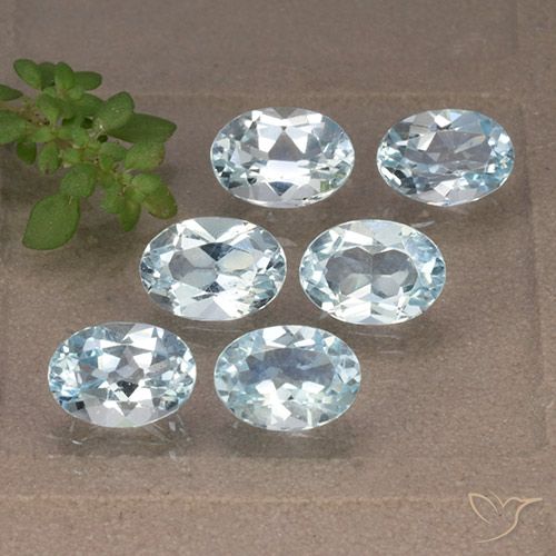 5.84ctw Natural Sky Blue Topaz, Oval, VVS-VS