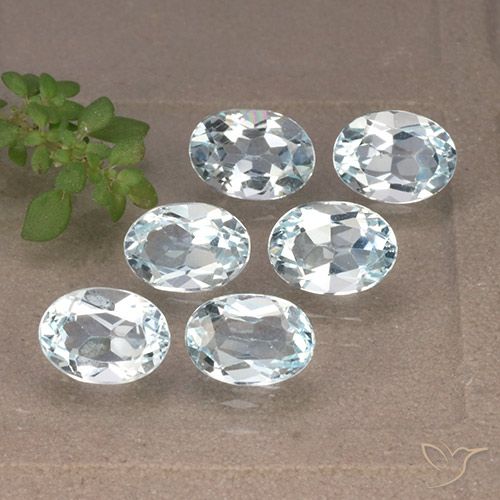 5.77ctw Natural Sky Blue Topaz, Oval, VVS-VS