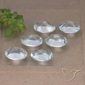 Topaz Gemstones in 7 x 5 mm (calibrated) Size for Sale, Topaz Stones in Sky Blue Color