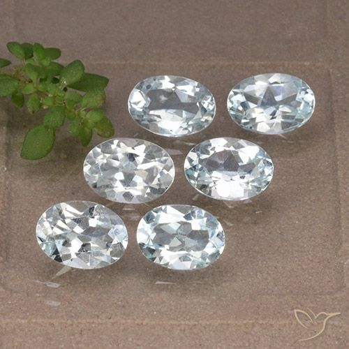 5.44ctw Natural Sky Blue Topaz, Oval, VVS-VS