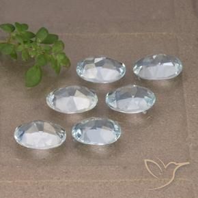 Topaz Gemstones in 7 x 5 mm (calibrated) Size for Sale, Topaz Stones in Sky Blue Color