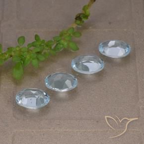 Topaz Gemstones in 7 x 5 mm (calibrated) Size for Sale, Topaz Stones in Sky Blue Color