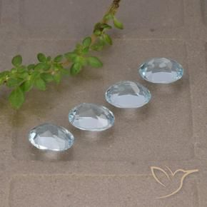 Topaz Gemstones in 7 x 5 mm (calibrated) Size for Sale, Topaz Stones in Sky Blue Color