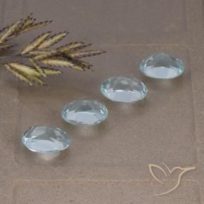 Topaz Gemstones in 7 x 5 mm (calibrated) Size for Sale, Topaz Stones in Sky Blue Color