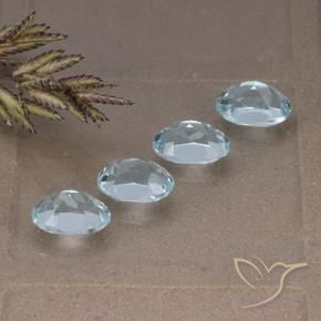 Topaz Gemstones in 7 x 5 mm (calibrated) Size for Sale, Topaz Stones in Sky Blue Color