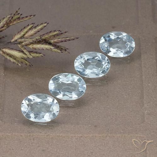 3.53ctw Natural Sky Blue Topaz, Oval, VVS-VS