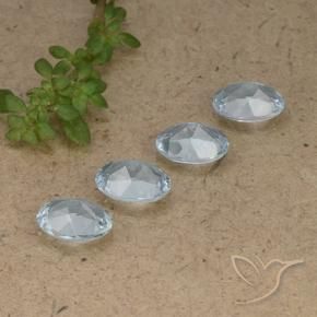 Topaz Gemstones in 7 x 5 mm (calibrated) Size for Sale, Topaz Stones in Sky Blue Color