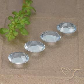 Topaz Gemstones in 7 x 5 mm (calibrated) Size for Sale, Topaz Stones in Sky Blue Color