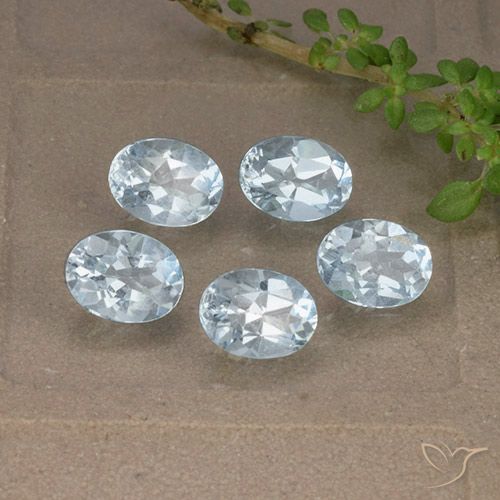 4.96ctw Natural Sky Blue Topaz, Oval, VVS-VS