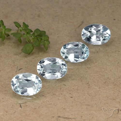 4.06ctw Natural Sky Blue Topaz, Oval, VVS-VS