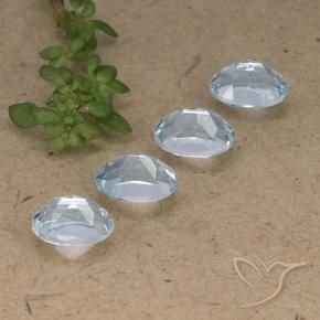 Topaz Gemstones in 7 x 5 mm (calibrated) Size for Sale, Topaz Stones in Sky Blue Color