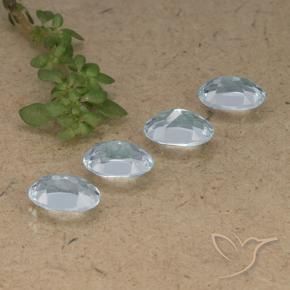 Topaz Gemstones in 7 x 5 mm (calibrated) Size for Sale, Topaz Stones in Sky Blue Color
