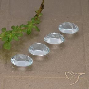 Topaz Gemstones in 7 x 5 mm (calibrated) Size for Sale, Topaz Stones in Sky Blue Color