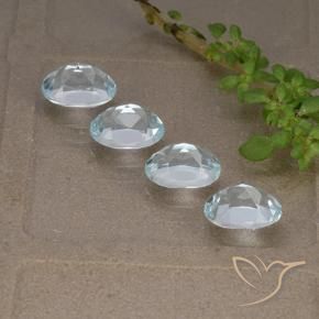 Topaz Gemstones in 7 x 5 mm (calibrated) Size for Sale, Topaz Stones in Sky Blue Color