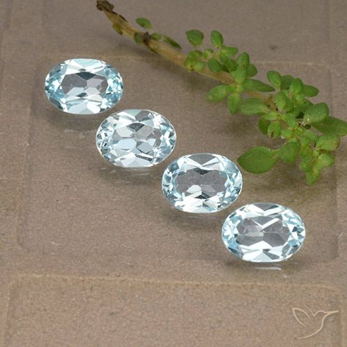 3.63ctw Natural Sky Blue Topaz, Oval, VVS-VS