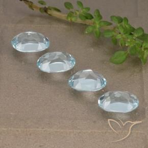 Topaz Gemstones in 7 x 5 mm (calibrated) Size for Sale, Topaz Stones in Sky Blue Color
