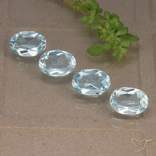 3.61ctw Natural Sky Blue Topaz, Oval, VVS-VS