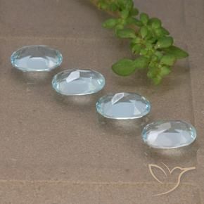 Topaz Gemstones in 7 x 5 mm (calibrated) Size for Sale, Topaz Stones in Sky Blue Color