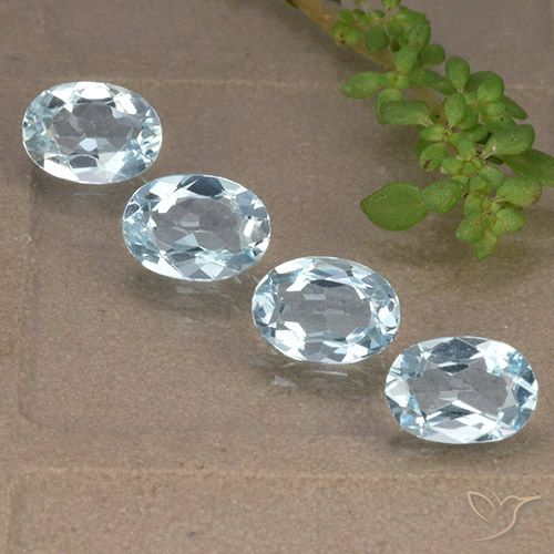 3.66ctw Natural Sky Blue Topaz, Oval, VVS-VS