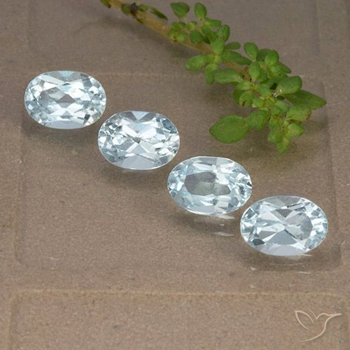 4.10ctw Natural Sky Blue Topaz, Oval, VVS-VS