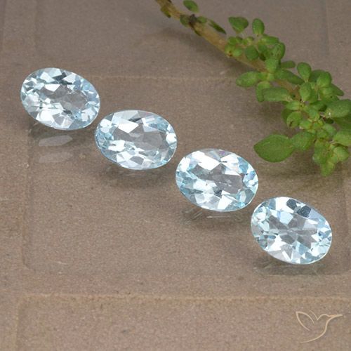 3.28ctw Natural Sky Blue Topaz, Oval, VVS-VS