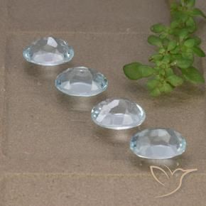 Topaz Gemstones in 7 x 5 mm (calibrated) Size for Sale, Topaz Stones in Sky Blue Color