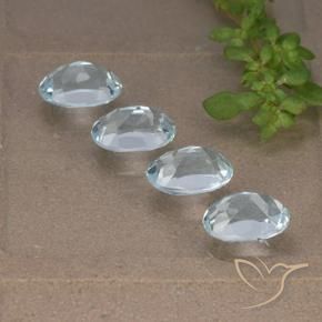 Topaz Gemstones in 7 x 5 mm (calibrated) Size for Sale, Topaz Stones in Sky Blue Color