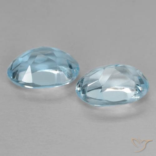 Topaz Gemstones in 7 x 5 mm (calibrated) Size for Sale, Topaz Stones in Sky Blue Color