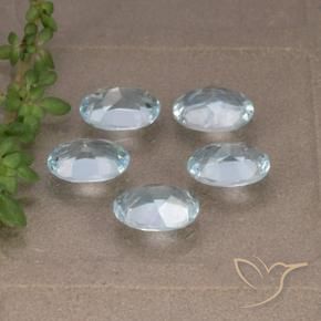 Topaz Gemstones in 7 x 5 mm (calibrated) Size for Sale, Topaz Stones in Sky Blue Color
