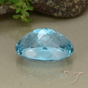 Topaz Gemstone in 24.3 x 17.3 mm Size for Sale, Topaz Stone in Swiss Blue Color