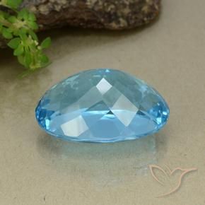 Topaz Gemstone in 25 x 18 mm (calibrated) Size for Sale, Topaz Stone in Swiss Blue Color