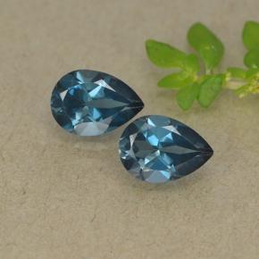 0.8ct Pear Facet London Blue Topaz Gem for sale 0.8ct Pear Facet London Blue Topaz Gem (ID: 498698)