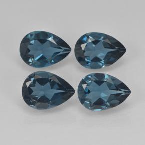 0.8ct Pear Facet London Blue Topaz Gem for sale 0.8ct Pear Facet London Blue Topaz Gem (ID: 498713)