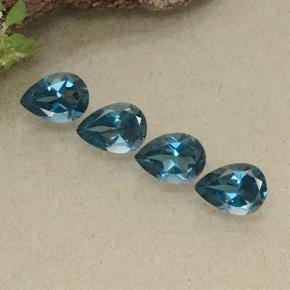 0.8ct Pear Facet London Blue Topaz Gem for sale 0.8ct Pear Facet London Blue Topaz Gem (ID: 498714)