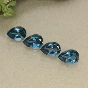 0.8ct Pear Facet London Blue Topaz Gem for sale 0.8ct Pear Facet London Blue Topaz Gem (ID: 498720)