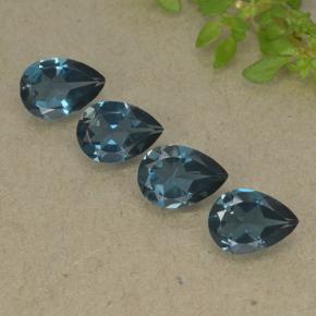 0.7ct Pear Facet London Blue Topaz Gem for sale 0.7ct Pear Facet London Blue Topaz Gem (ID: 498727)