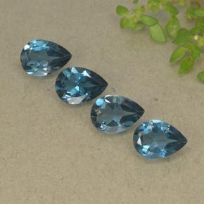 0.7ct Pear Facet London Blue Topaz Gem for sale 0.7ct Pear Facet London Blue Topaz Gem (ID: 498732)