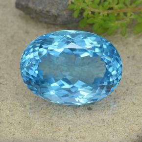 61.1ct Oval Facet Swiss Blue Topaz for sale thumb image of 61.1ct Oval Facet Swiss Blue Topaz (ID: 499066)