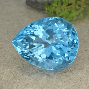 64.9ct Pear Facet Swiss Blue Topaz for sale thumb image of 64.9ct Pear Facet Swiss Blue Topaz (ID: 499073)