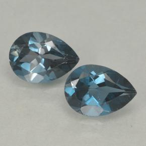 0.8ct Pear Facet London Blue Topaz Gem for sale 0.8ct Pear Facet London Blue Topaz Gem (ID: 499664)