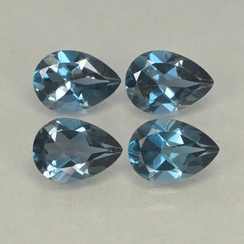 0.8ct Pear Facet London Blue Topaz Gem for sale 0.8ct Pear Facet London Blue Topaz Gem (ID: 499759)