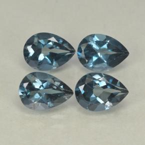 0.9ct Pear Facet London Blue Topaz Gem for sale 0.9ct Pear Facet London Blue Topaz Gem (ID: 499760)