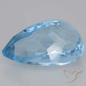 Topaz Gemstone in 21.8 x 14.1 mm Size for Sale, Topaz Stone in Swiss Blue Color
