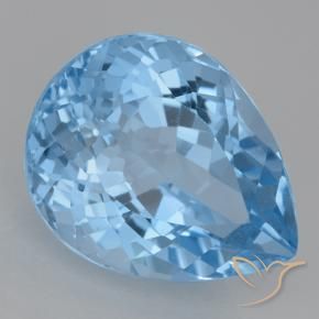 Best Blue Topaz for a November Birthstone Pendant | Large Size, Top Quality Cut