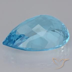Topaz Gemstone in 20.8 x 14.8 mm Size for Sale, Topaz Stone in Swiss Blue Color