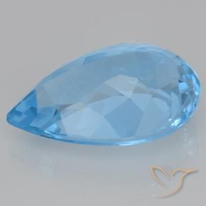 Topaz Gemstone in 21.2 x 15 mm Size for Sale, Topaz Stone in Swiss Blue Color