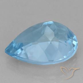 Topaz Gemstone in 18 x 13 mm (calibrated) Size for Sale, Topaz Stone in Sky Blue Color