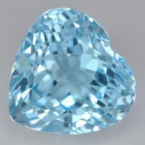 18.3ct Heart Facet Swiss Blue Topaz Gem for sale 18.3ct Heart Facet Swiss Blue Topaz Gem (ID: 500428)