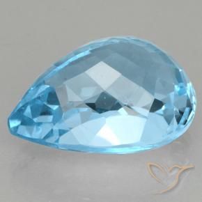 Topaz Gemstone in 18.8 x 13.8 mm Size for Sale, Topaz Stone in Swiss Blue Color